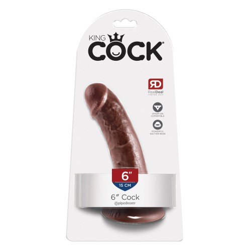 Dildo King Cock 6 Pulgadas Marrón