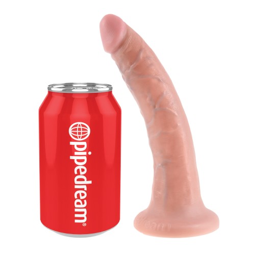 King Cock 7" Dildo Flesh - Realistic Pleasure