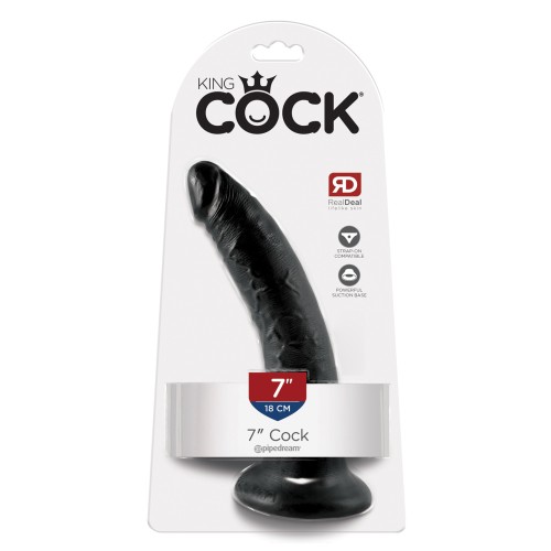 King Cock 7 Inch Cock Black