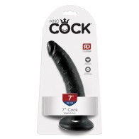 King Cock Pene de 7 Pulgadas Negro