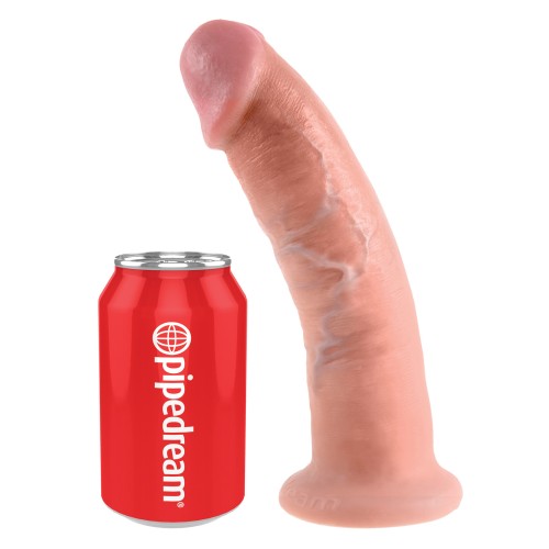 King Cock 9 Inch Realistic Dildo Flesh - Experience Ultimate Pleasure