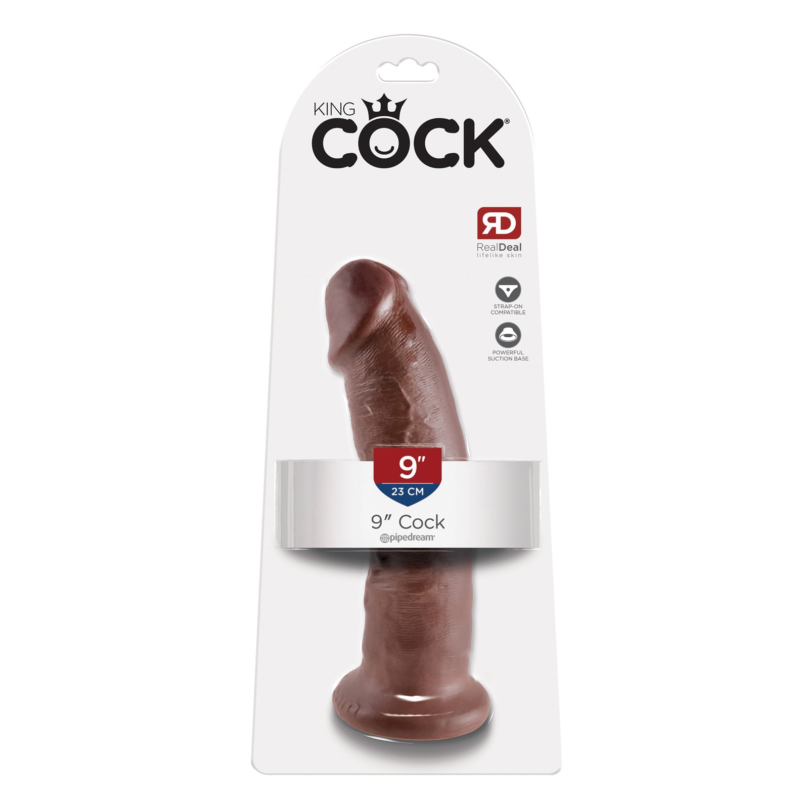 King Cock 9 Inch Cock Brown