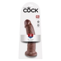 King Cock 9 Inch Cock Brown