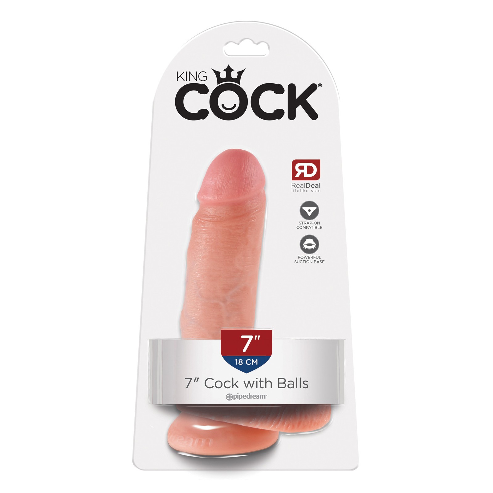 King Cock 7" Dildo with Balls