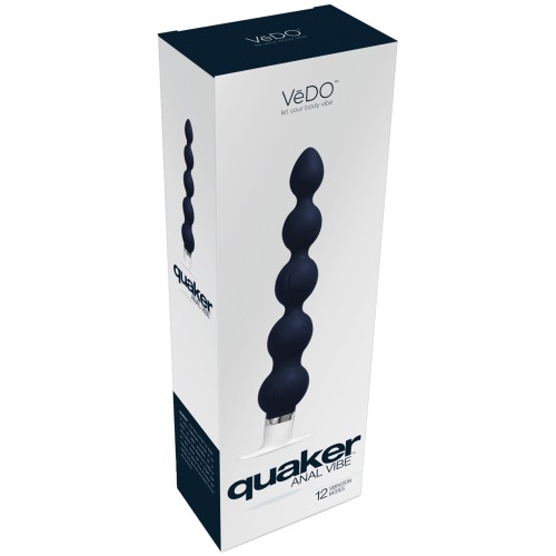 VeDO Quaker Anal Vibe Just Black - Ultimate Pleasure