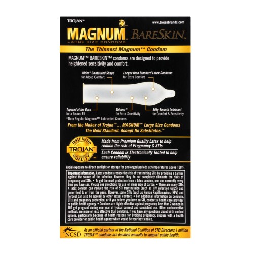 Trojan Magnum BareSkin Condoms - Box of 10