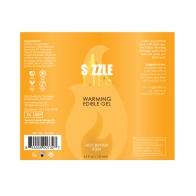 Gel Calentador Sizzle Lips 4.2 oz Sabor Butter Rum