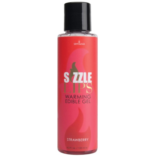 Gel Calentador Sizzle Lips Sabor Fresa