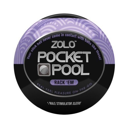 ZOLO Pocket Pool Rack Em - Travel-friendly Male Stimulator