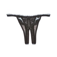 Tanga Crotchless de Bordado Escalón para Atractivo