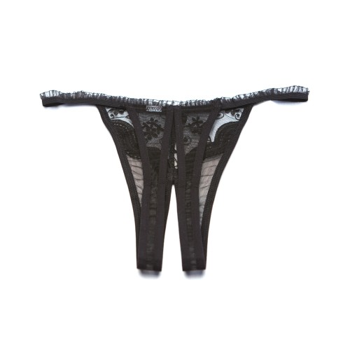 Scalloped Embroidery Crotchless Panty for Allure