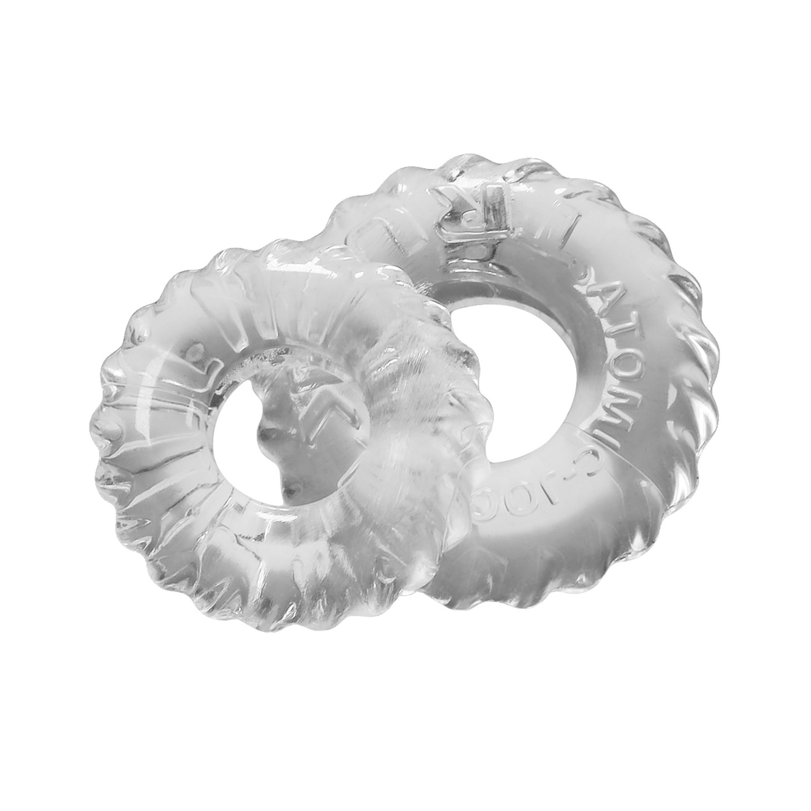 Oxballs TruckT Cock & Ball Ring - Clear Pack of 2