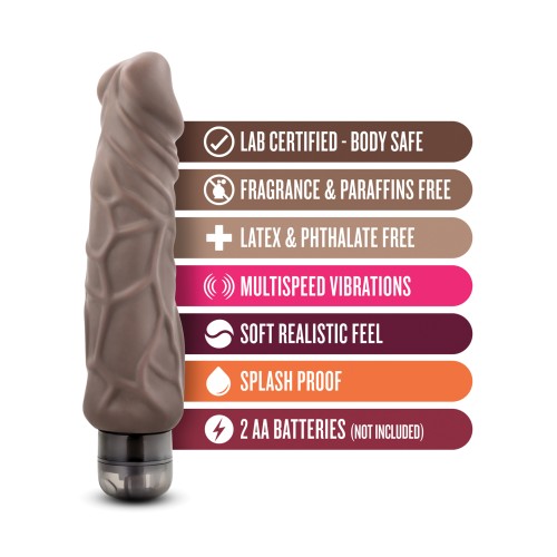 Dildo Vibrante Blush X5 Plus Hard On de 9 Pulgadas Marrón