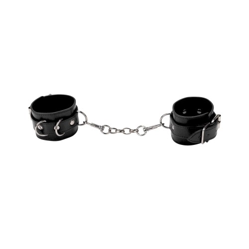 Shots Ouch Leather Cuffs for Bondage Fun