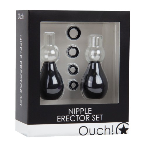 Shots Ouch Nipple Erector Set - Black