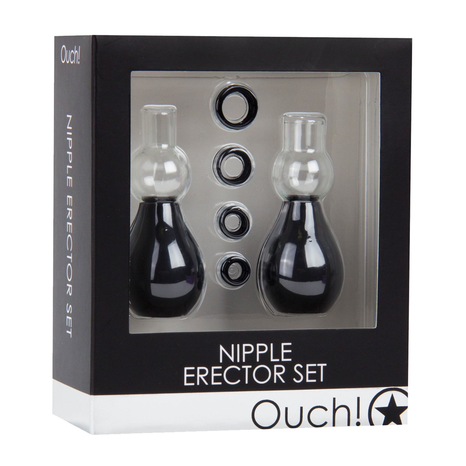 Shots Ouch Nipple Erector Set - Black