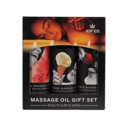 Earthly Body Edible Massage Oil Gift Set