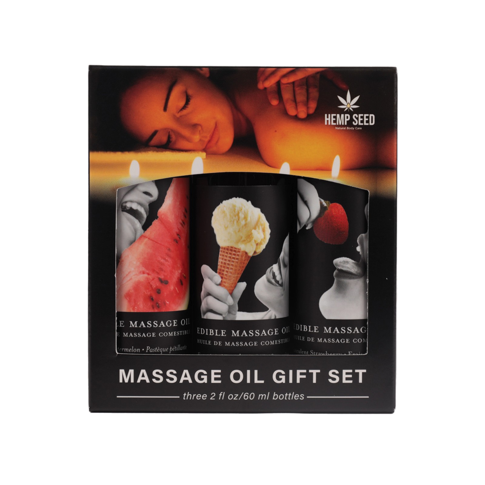 Earthly Body Edible Massage Oil Gift Set