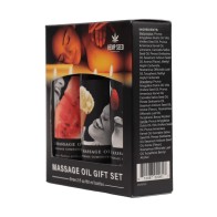 Earthly Body Edible Massage Oil Gift Set