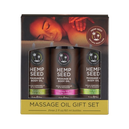 Earthly Body Massage Oil Gift Set - 2 oz Perfect Relaxation Gift