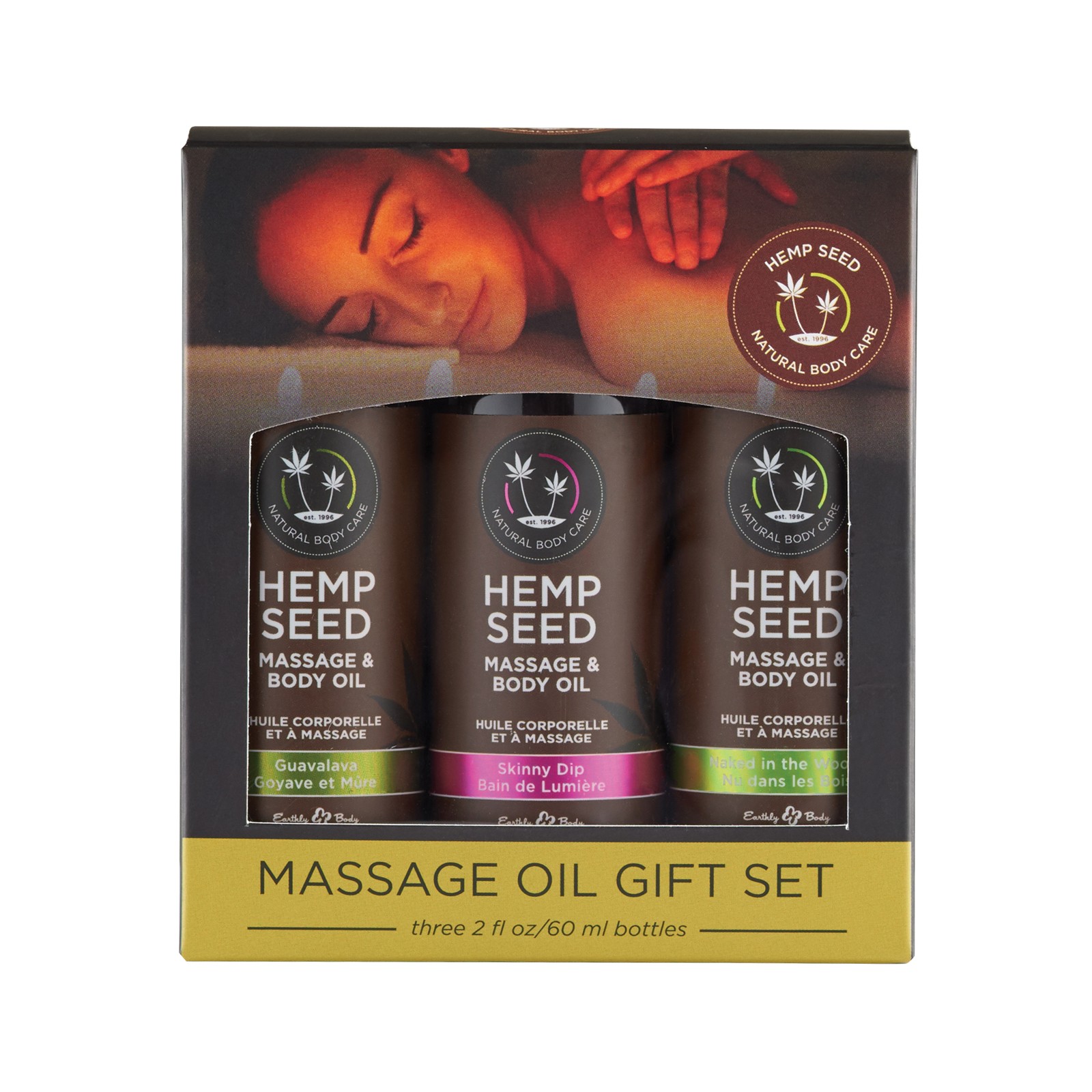 Earthly Body Massage Oil Gift Set - 2 oz Perfect Relaxation Gift