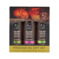 Earthly Body Massage Oil Gift Set - 2 oz Perfect Relaxation Gift