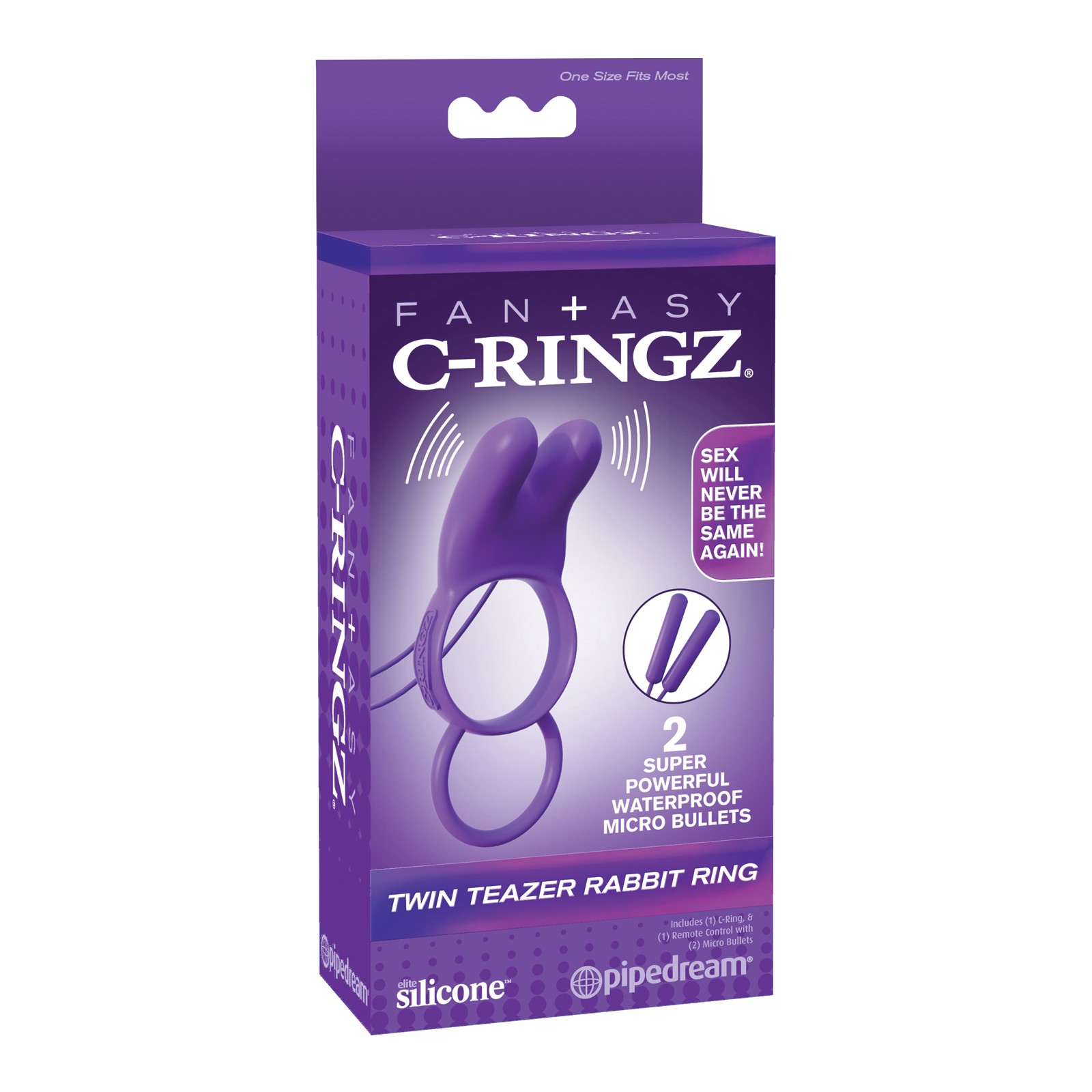 Anillo Vibrador Fantasy C-Ringz Twin Teazer - Placer para Parejas