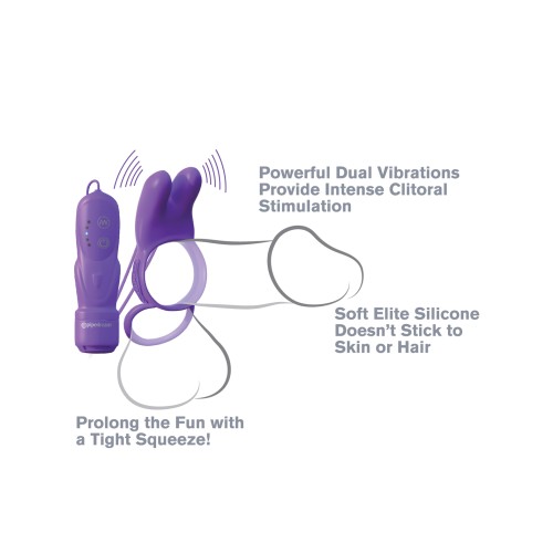 Anillo Vibrador Fantasy C-Ringz Twin Teazer - Placer para Parejas