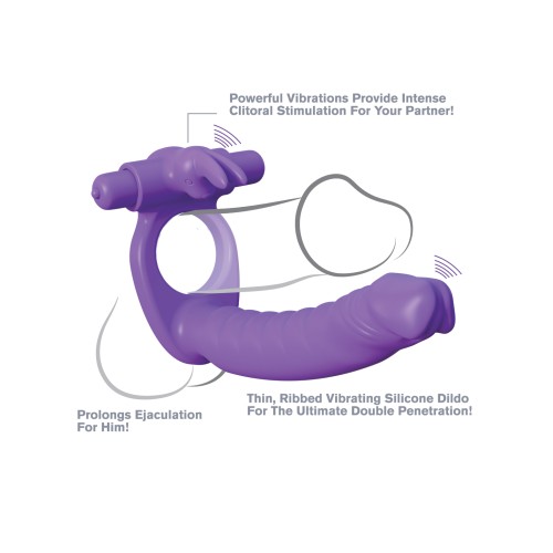 Fantasy C-Ringz Silicone Double Penetrator Rabbit - Explore Double Pleasure