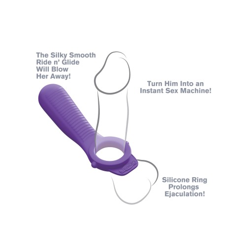 Ride N Glide Couples Ring - Powerful Vibrating Experience