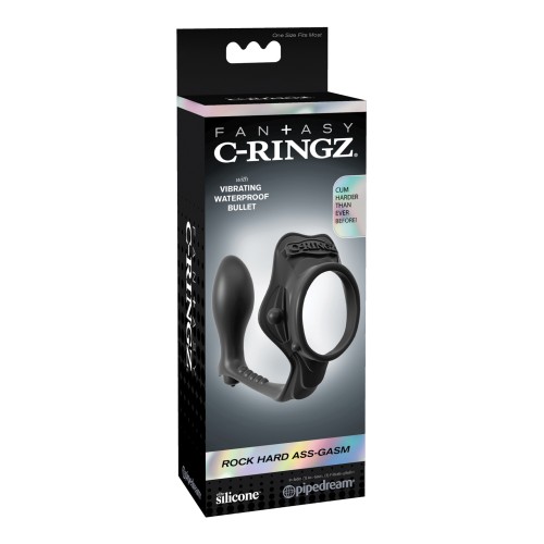 Fantasy C-Ringz Anillo Vibrador Rock Hard Ass-Gasm Negro