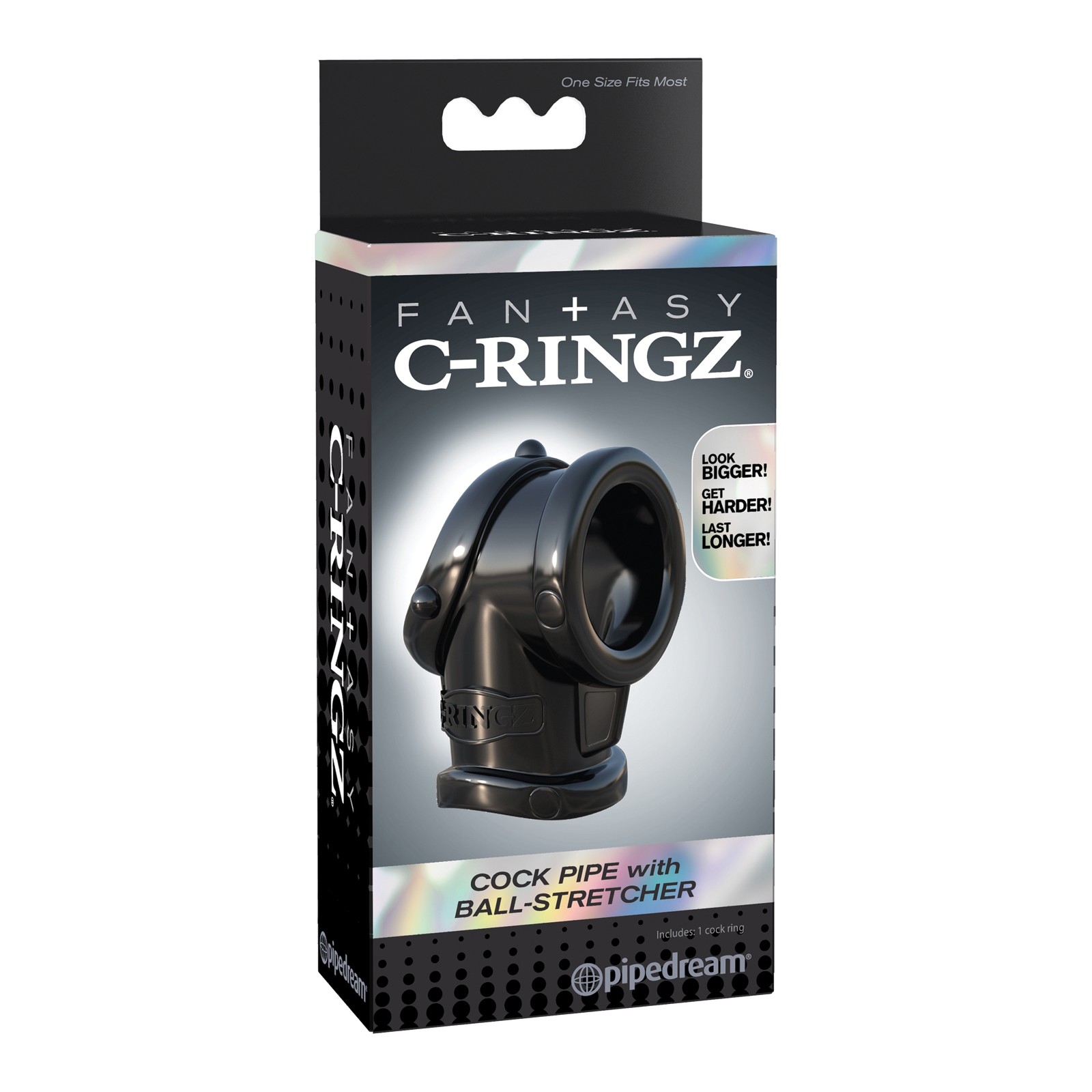 Fantasy C-Ringz Cock Pipe with Ball Stretcher - Ultimate Support