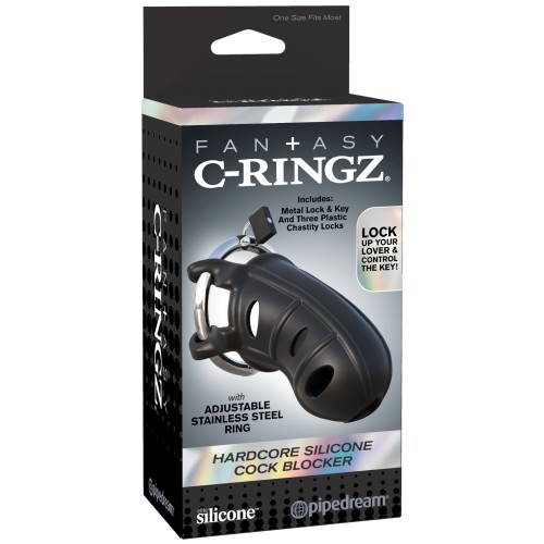 Fantasy C-Ringz Silicone Cock Blocker for Ultimate Pleasure