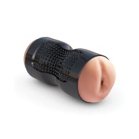 Dual Density Squeezable Stroker for Realistic Pleasure