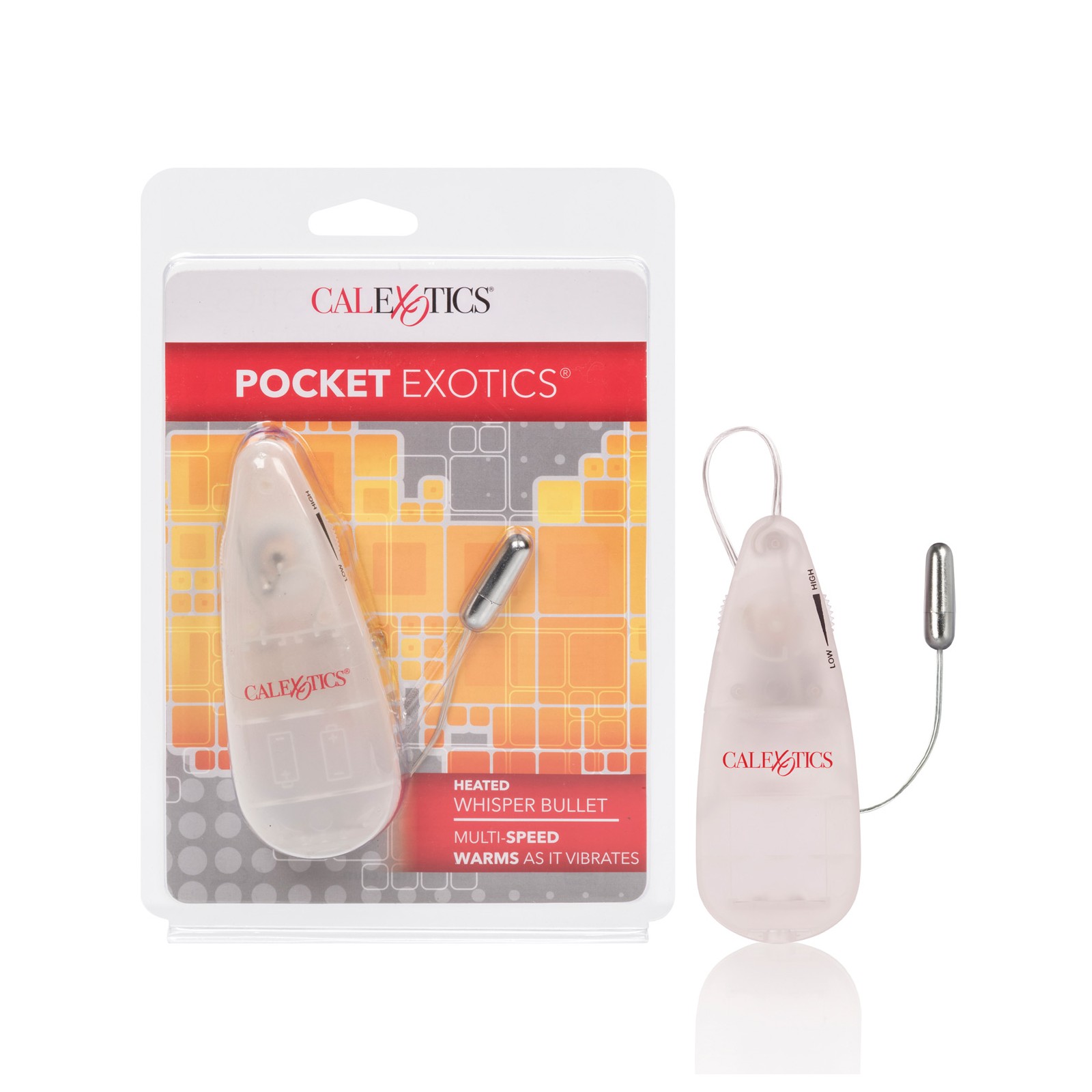 Pocket Exotics Heated Whisper Bullet - Silver