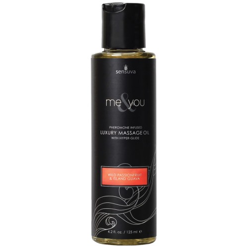 Aceite de Masaje Sensuva Me & You - 4.2 oz Pasión de Isla