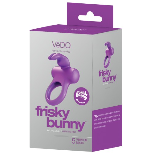 Anillo Vibrador Recargable VeDO Frisky Bunny