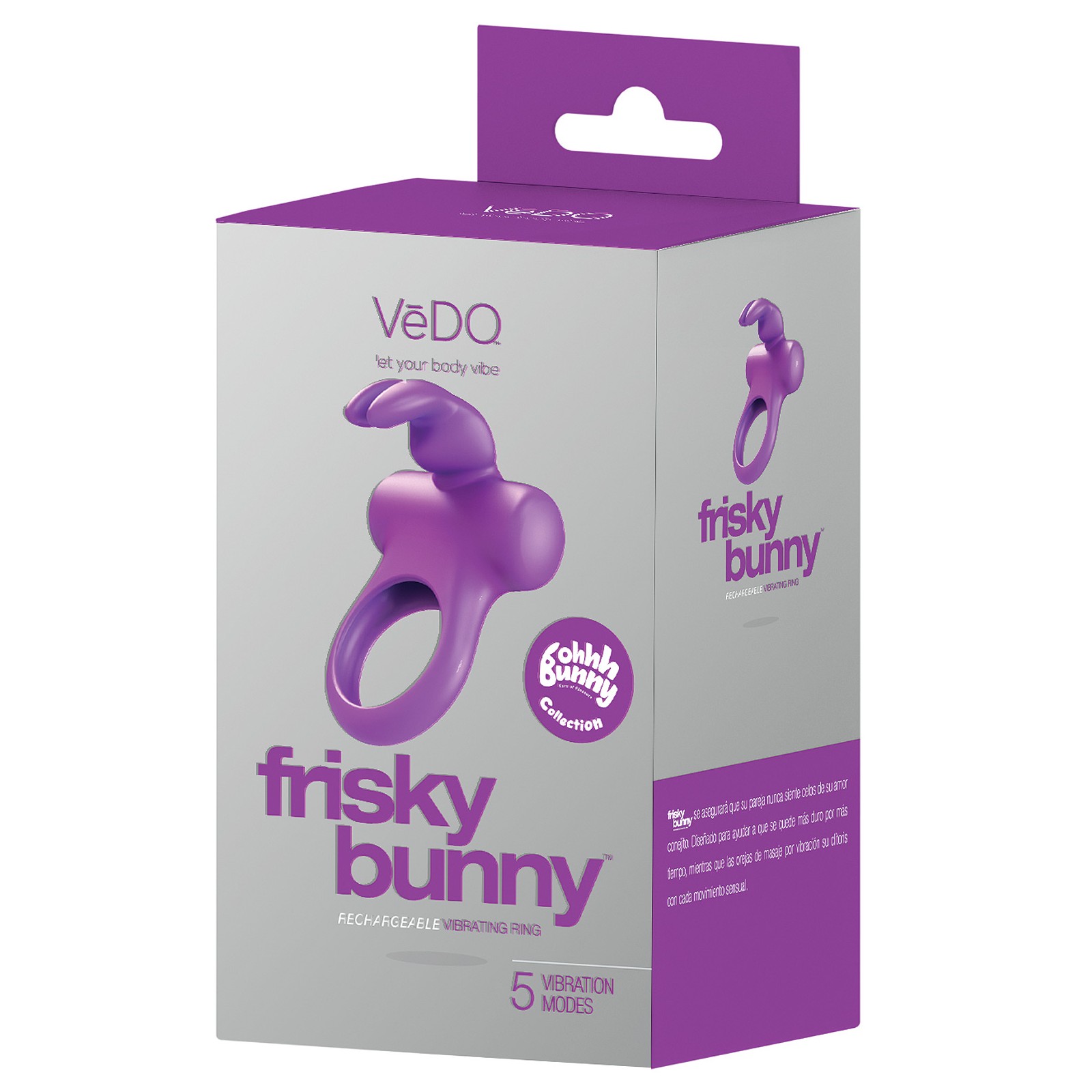 Anillo Vibrador Recargable VeDO Frisky Bunny