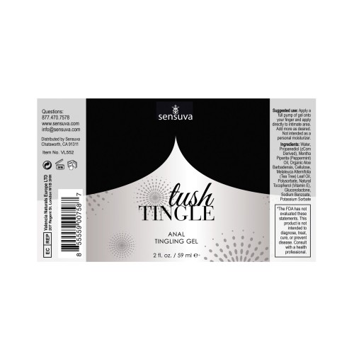 Gel de Estimulación Anal Erótico Sensuva Tush Tingle