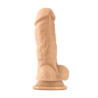 Dildo Gordo Colours Pleasures 5 Pulgadas Blanco