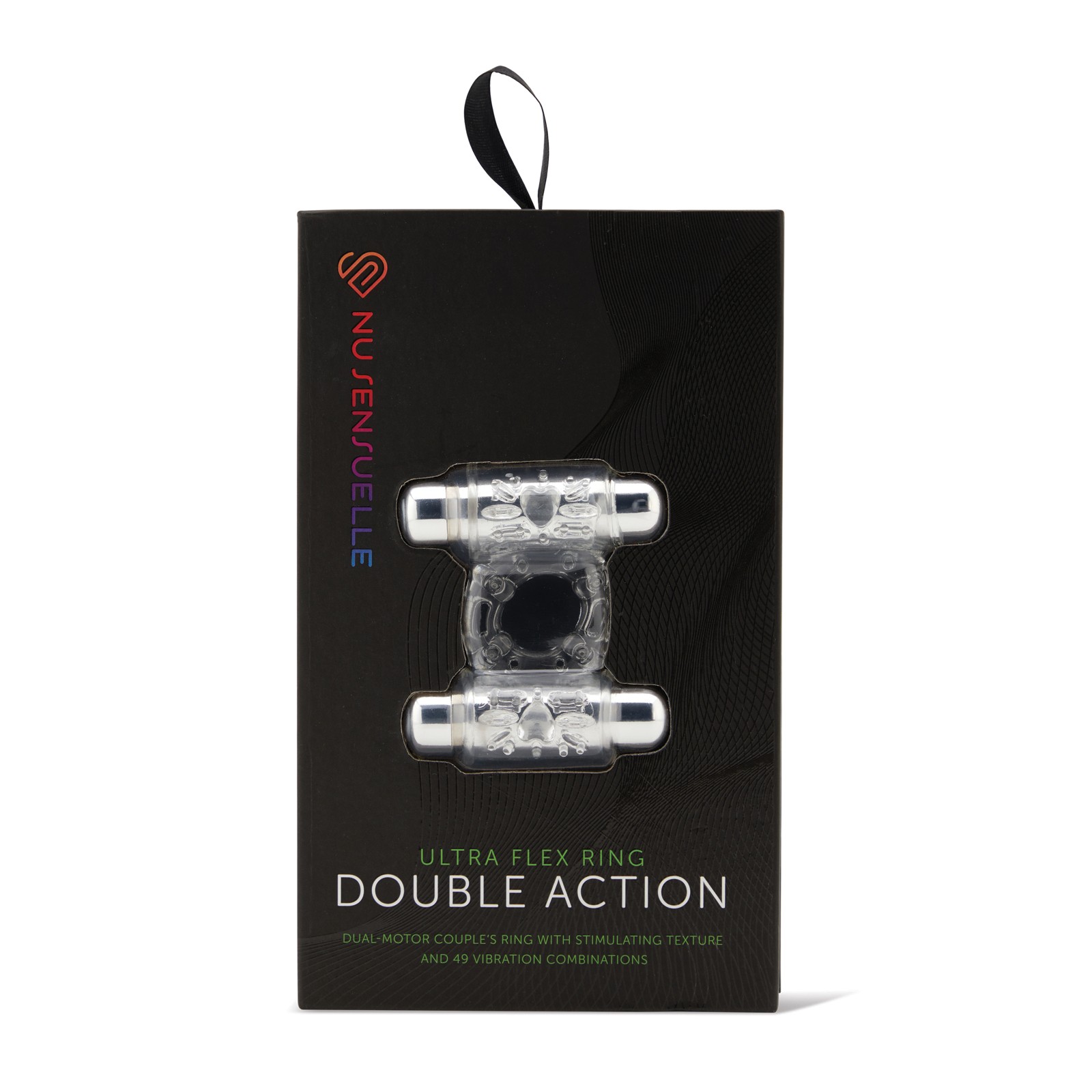 Nu Sensuelle Double Action Cockring 2x7 Function - Clear