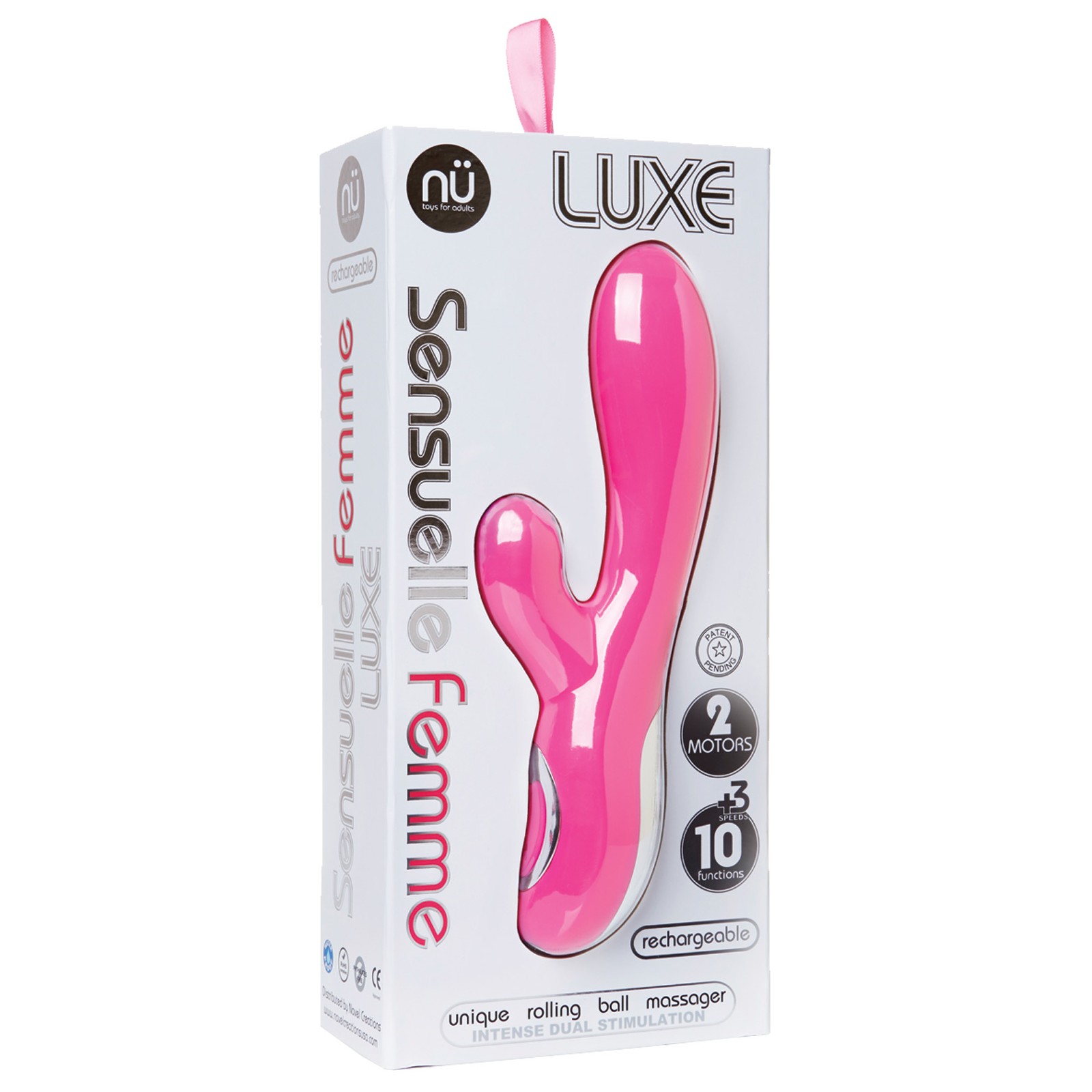 Nu Sensuelle Femme Luxe 10 Masajeador Conejito - Rosa