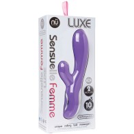 Nu Sensuelle Femme Luxe 10 Fun Masajeador Conejito Púrpura