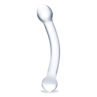 7" Curved G Spot Glass Dildo