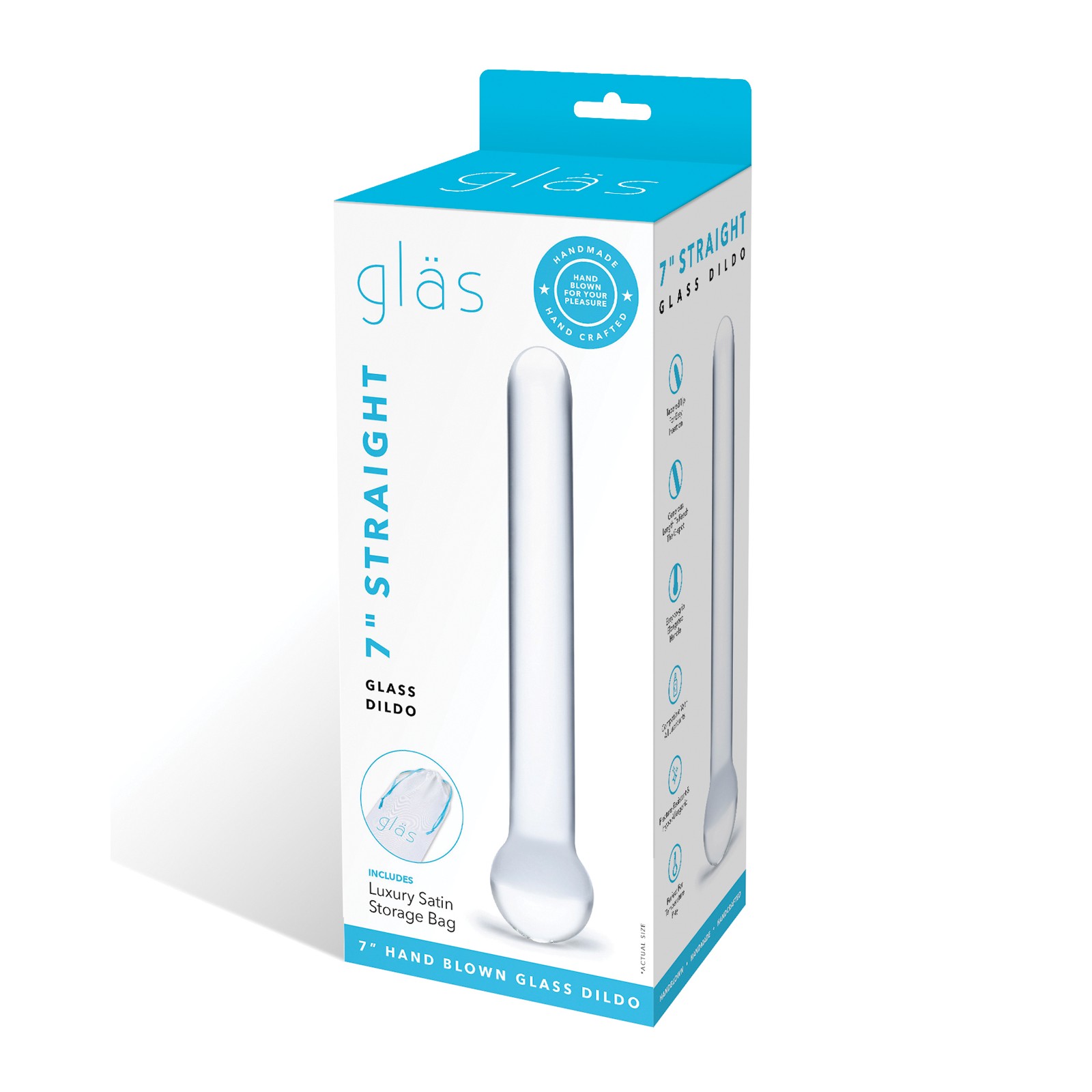 Glas 7 Inch Clear Glass Dildo