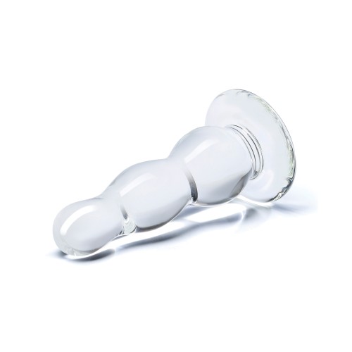 Butt Plug Transparente de 4 Pulgadas para Exploración Anal