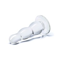 Butt Plug Transparente de 4 Pulgadas para Exploración Anal