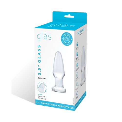 Plug Anal Glas de 3.5 Pulgadas - Transparente