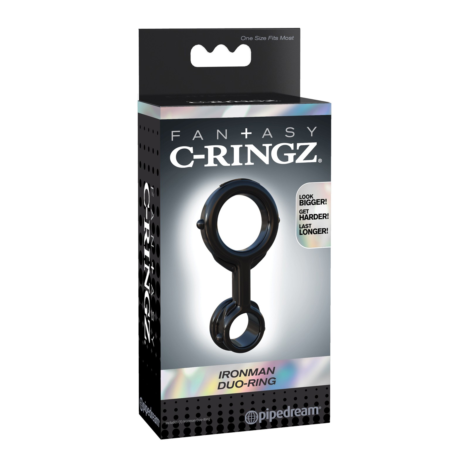 Anillo Fantasy C Ringz Ironman Duo - Negro