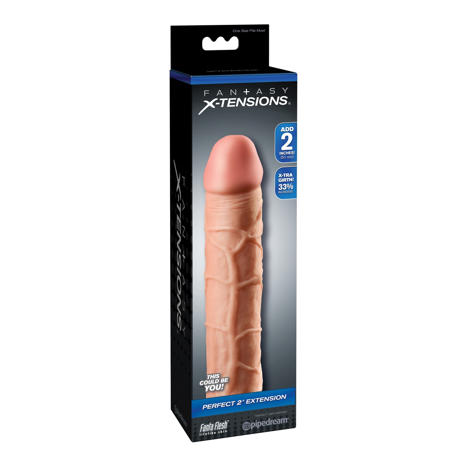 Fantasy X-tensions 2" Extension Flesh - Size Enhancer